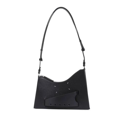 Maison Margiela Schultertasche Snatched Small Hobo Bag Black