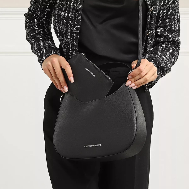 Emporio Armani Hobo Bag Borsa Hobo Black(Image 2)