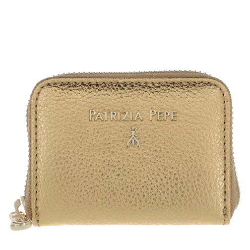 Patrizia Pepe Wallet Gold Star Portemonnaie mit Zip-Around-Reißverschluss