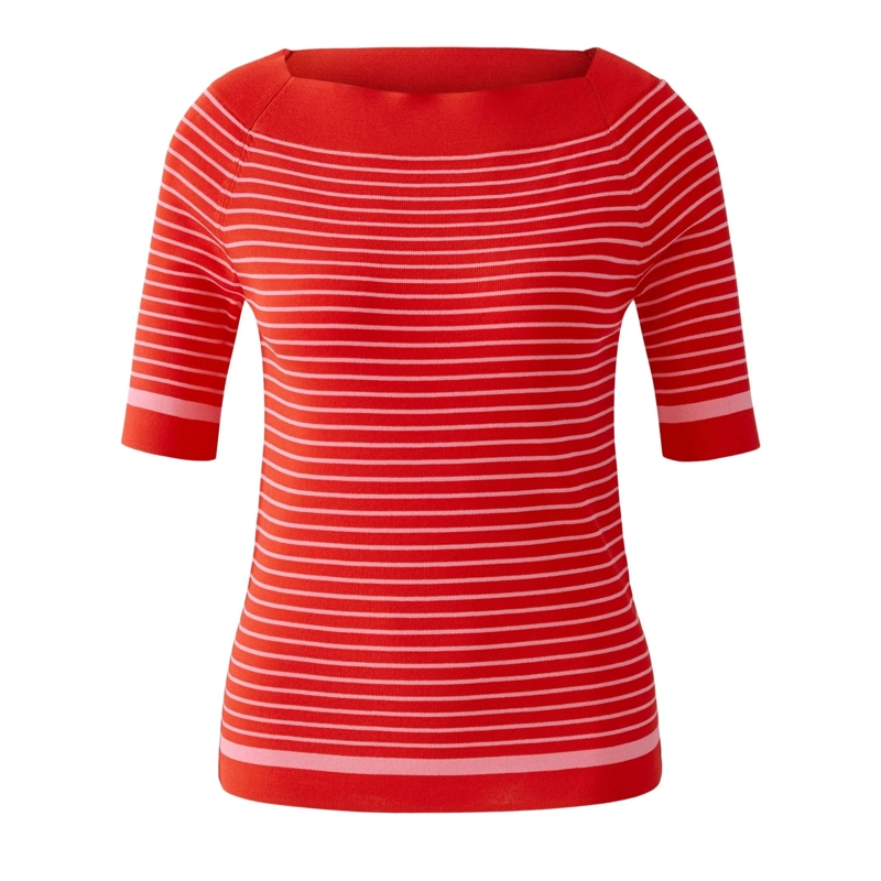 Oui Pullover Pullover rot