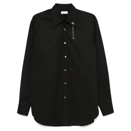 Alexander McQueen Black Cross-Bar Chain Shirt Black Camicie