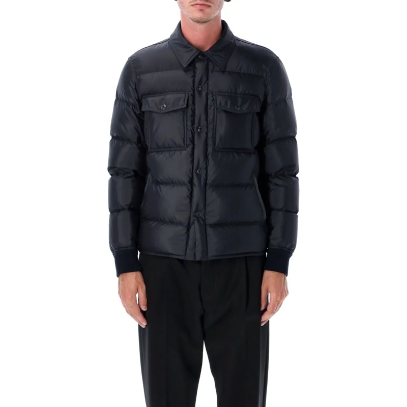 Tom Ford Daunenjacke Techno Satin Down Outershirt Blue