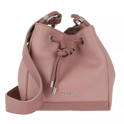 Hugo Lexington Drawstring Bag Open Pink Bucket bag