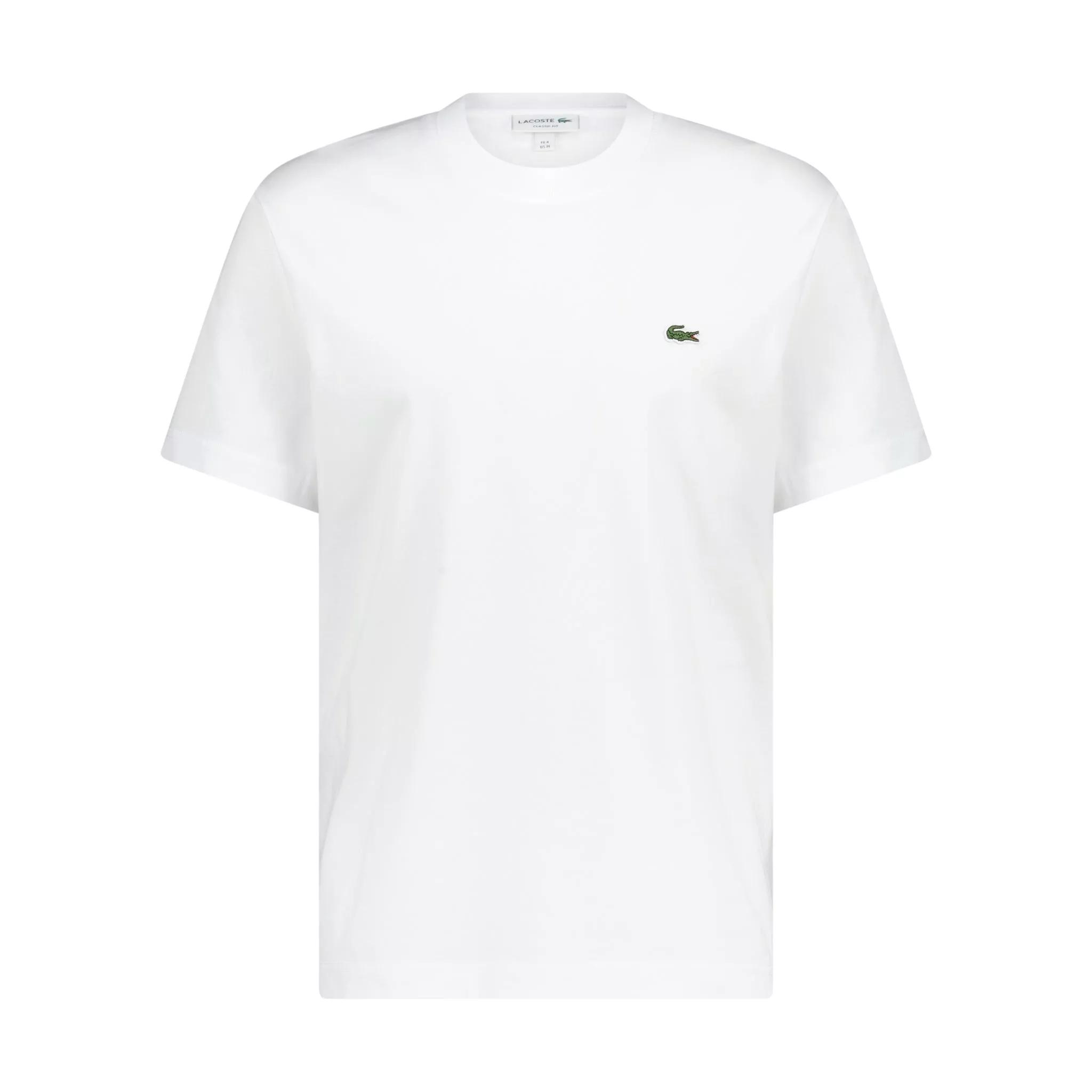 Lacoste - T-Shirt mit Logo Stickerei im Classic-Fit 47702407 - Größe XXL - white