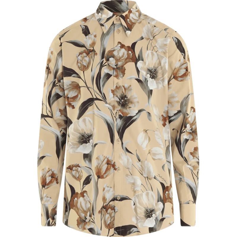 Dolce&Gabbana Low-Top-Sneaker Heren Dolce & Gabbana Shirt beige