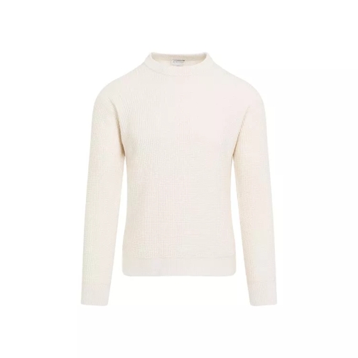 Bottega Veneta Dove White Cotton Sweater White 