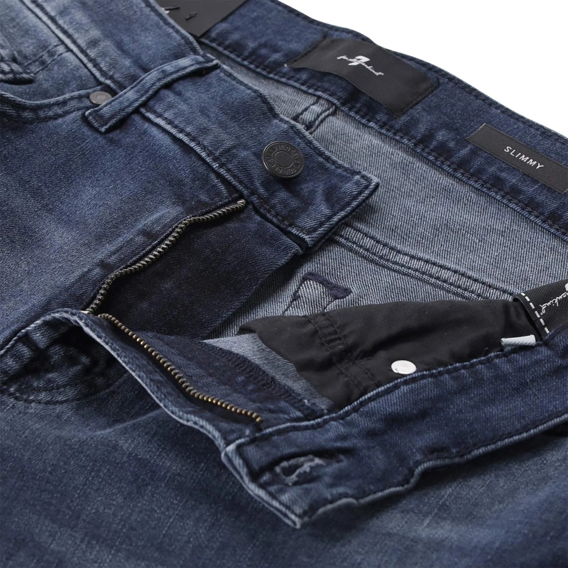 Seven for all Mankind Jeans Jeans Slimmy aus Baumwolle blau(Image 3)