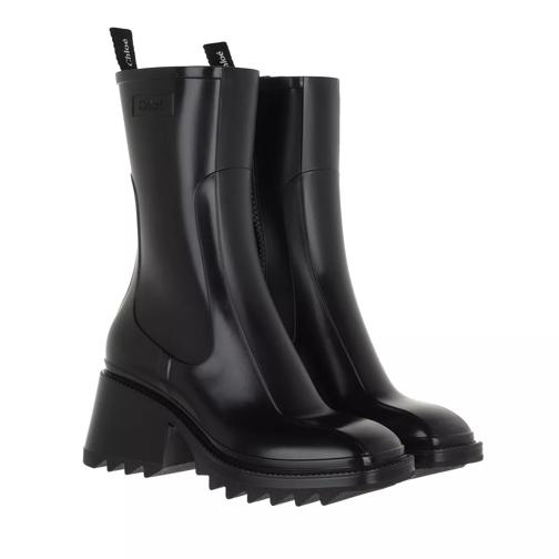 Chloé Betty Rain Boots Black Stivali da pioggia
