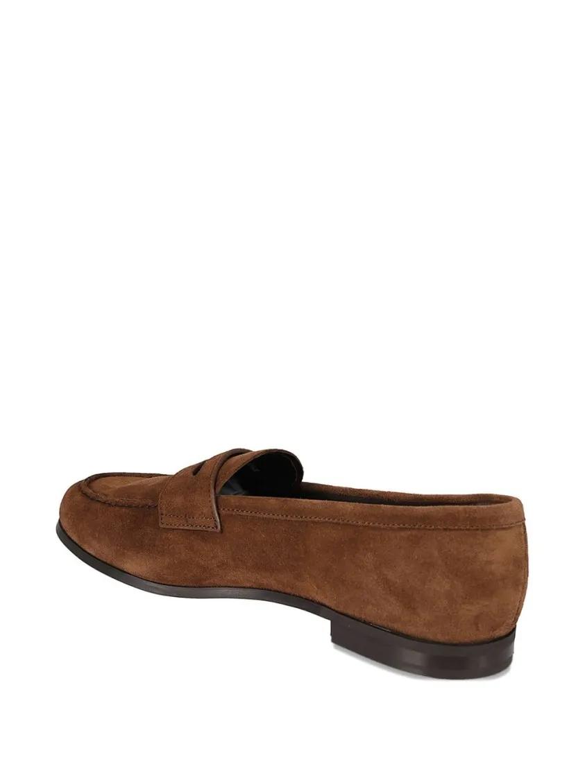 Thumbnail - Brown Suede Natalie Moccasin With Leather - Gr. 36 (EU) - in Rot
