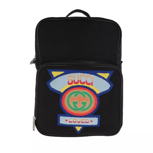 Gucci Backpack With 80s Patch Medium Nero Rugzak
