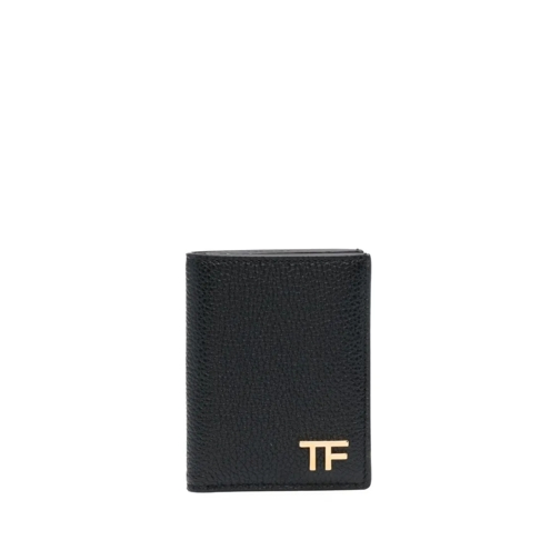 Tom Ford Leather Card Holder Black Portemonnee