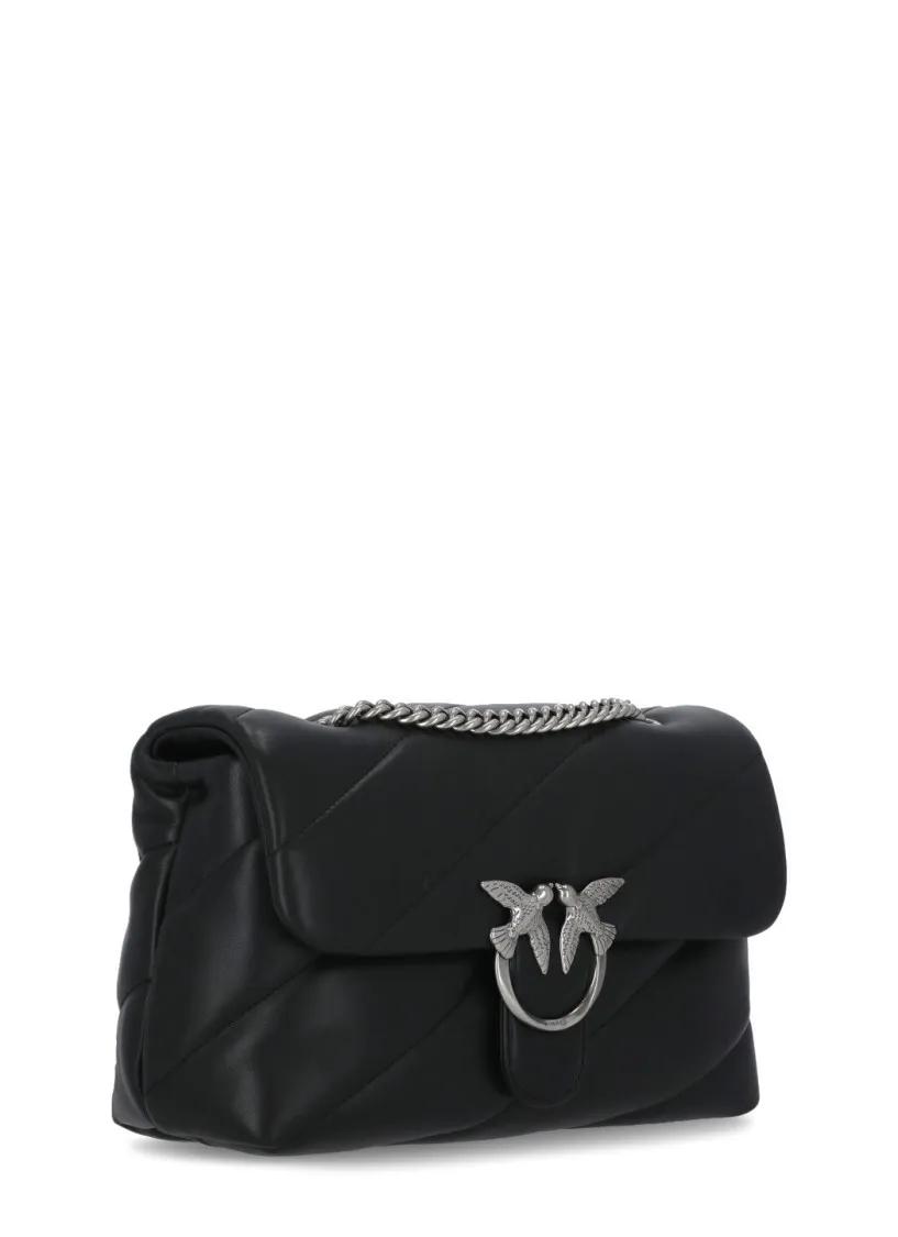 Pinko Shoppers Love Puff Shoulder Bag in zwart
