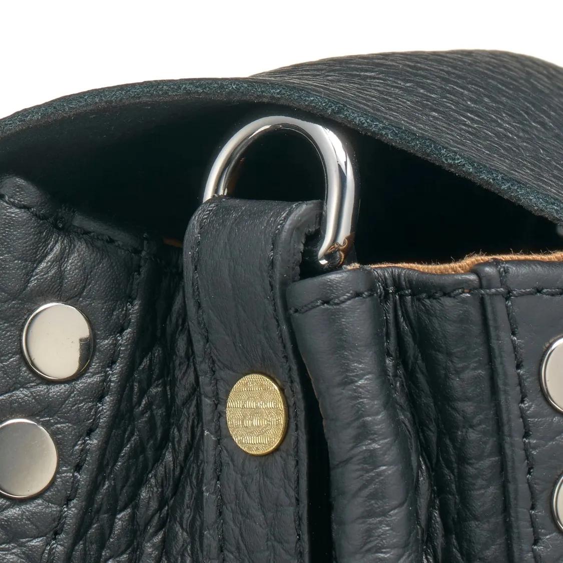 Thumbnail - Zanellato Hobo Bags - Structured Black Calf Leather Shoulder Bag - Gr. unisize - in Schwarz - für Damen