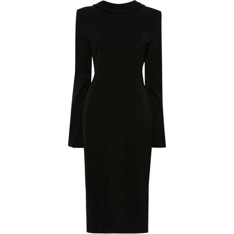 Acne Studios Midikleid Acne Studios Longsleeve Dress - Black schwarz
