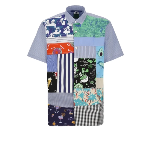 Junya Watanabe Patchwork Shirt Blue Hemden