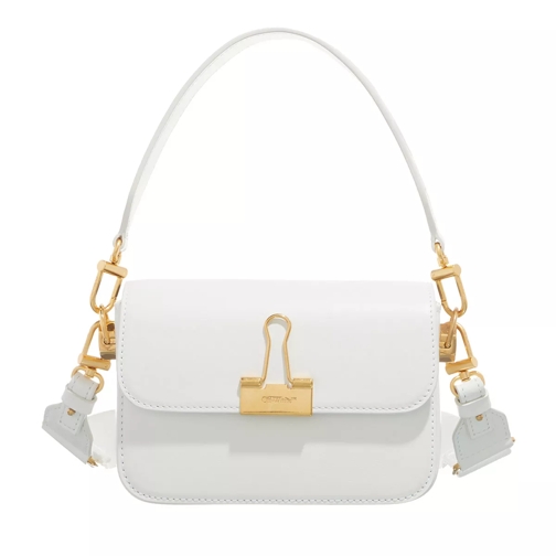 Off-White Plain Binder S Shoulder White Cross body-väskor