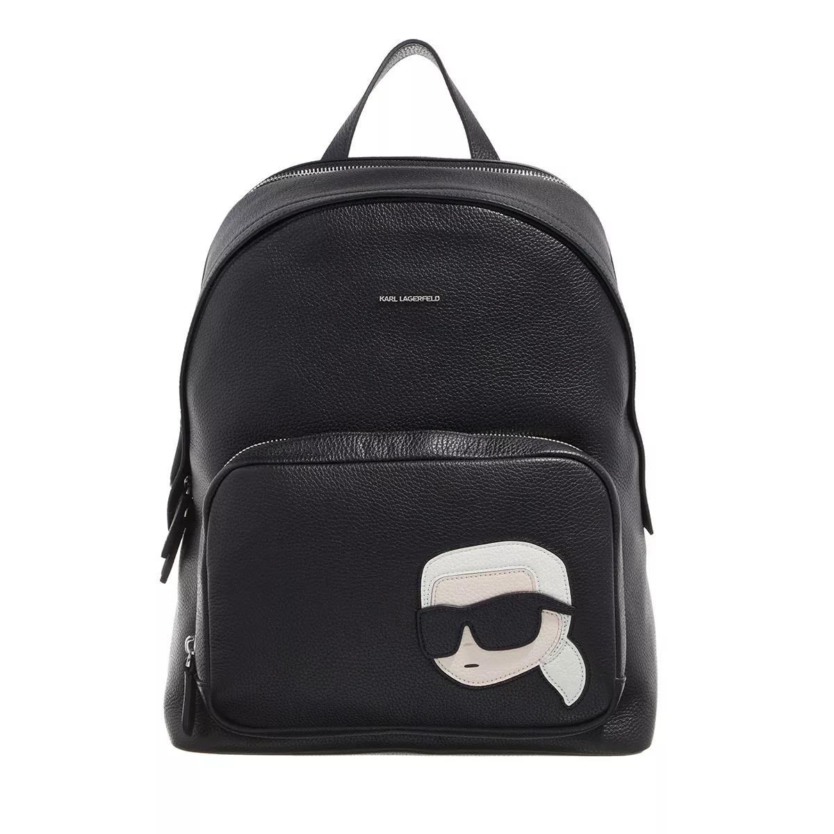 Karl Lagerfeld K Ikonik 2.0 Lea Bp Grainy Black Sac dos