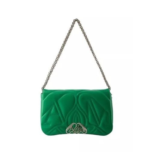 Alexander McQueen The Seal Crossbody Bag - Leather - Green Green Crossbody Bag