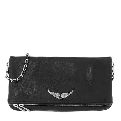 Zadig & Voltaire Rock Grained Leather Noir Crossbody Bag