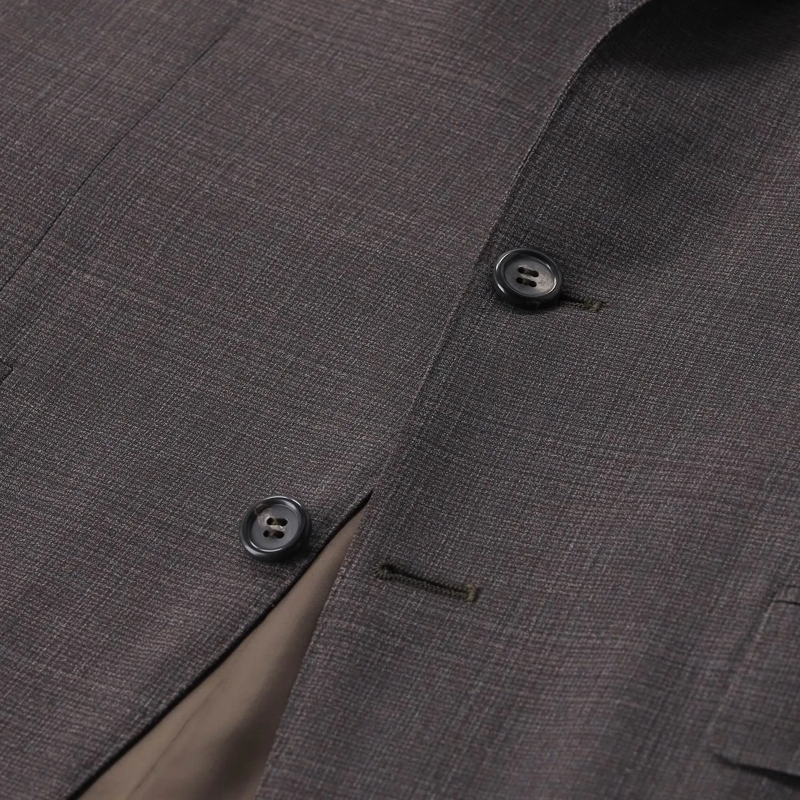Canali Combinaison de costume Zweiteiliger Regular-Fit Anzug Kei braun(Image 4)