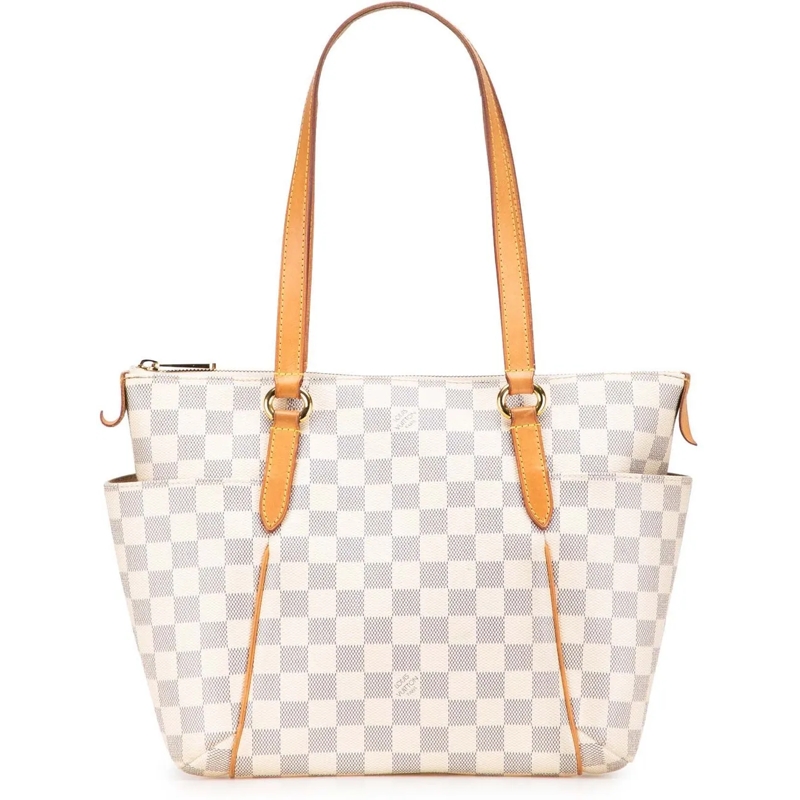 Louis Vuitton Shopper Damier Azur Totally PM weiß