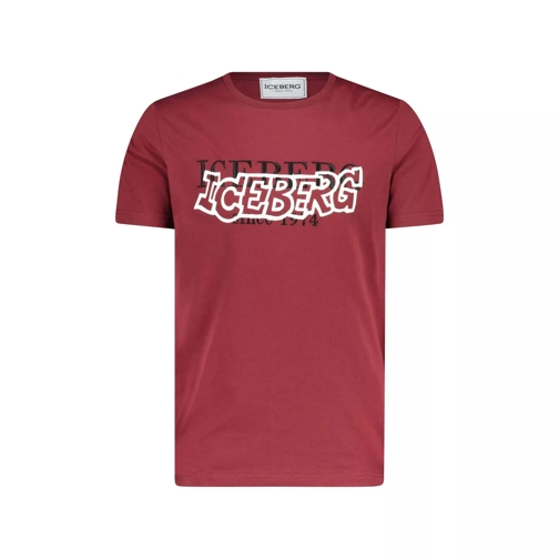 Iceberg  T-Shirt mit Logo-Schriftzug 47701873295706 Rot