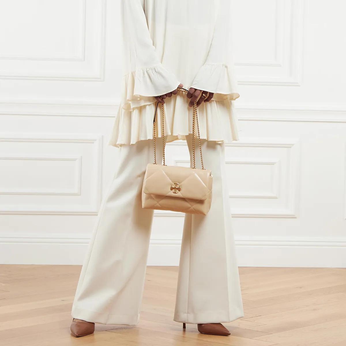 TORY BURCH Hobo bags Kira Diamond Quilt Small Convertible Shoulder Bag in beige