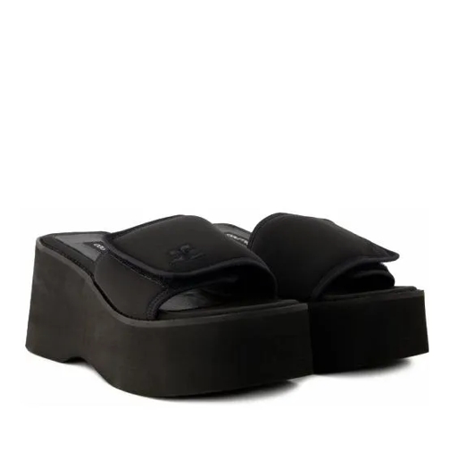 Courrèges Scuba Wave Sandals - Polyester - Black Black Sandale