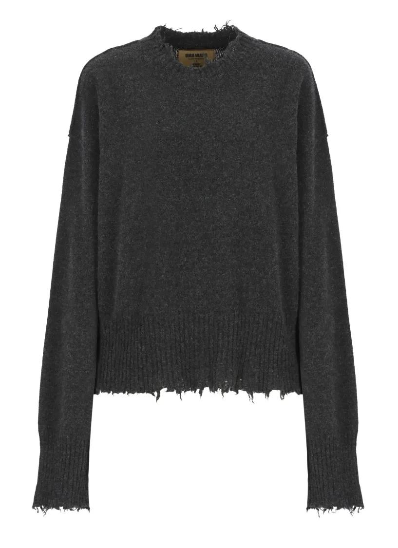 Uma Wang - Dark Grey Cashmere Sweater - Größe M - grau