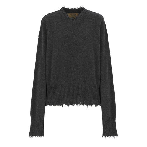 Uma Wang Pull Dark Grey Cashmere Sweater Grey