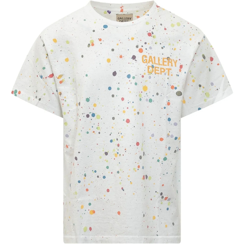 Gallery Dept. T-Shirt T-shirt Le Pop con Stampa a Schizzi e Lettering weiß