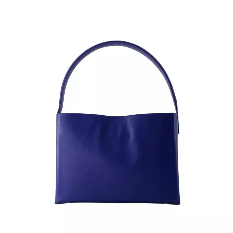 Ines De La Fressange Shopper - Leonore L Shoulder Bag - Leather - Blue Cobalt - Gr. unisize - in Blau - für Damen