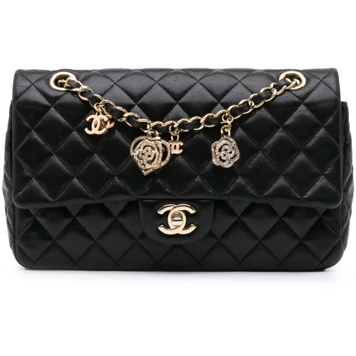 Chanel Tote 2014 Medium Classic Lambskin Valentines Heart Char schwarz