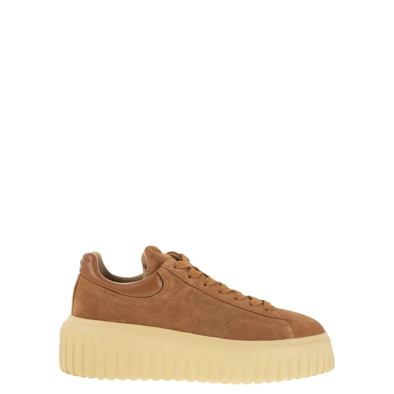 Hogan Lage-top sneaker H-Stripes Suede Trainers Brown