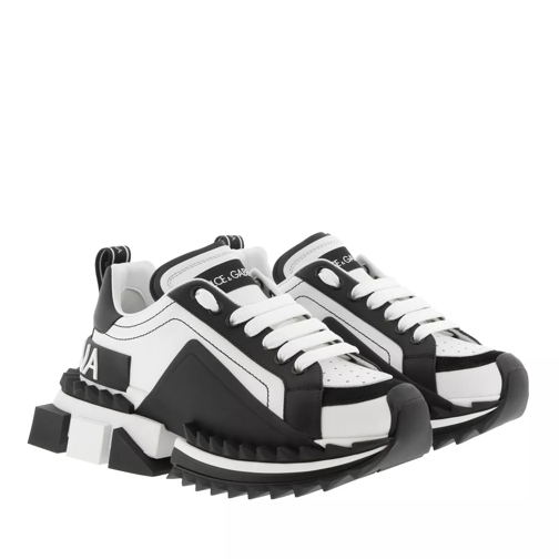 Dolce&Gabbana Super Queen Sneakers Leather White/Black låg sneaker