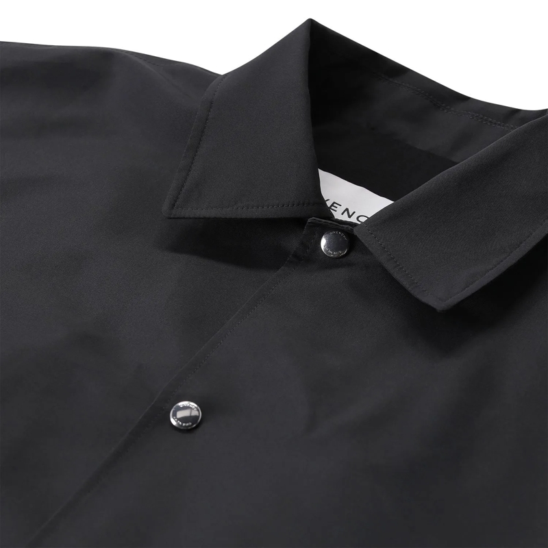 Givenchy  Pointed Collar Black Button-Up Coach Jacket Black(Image 7)