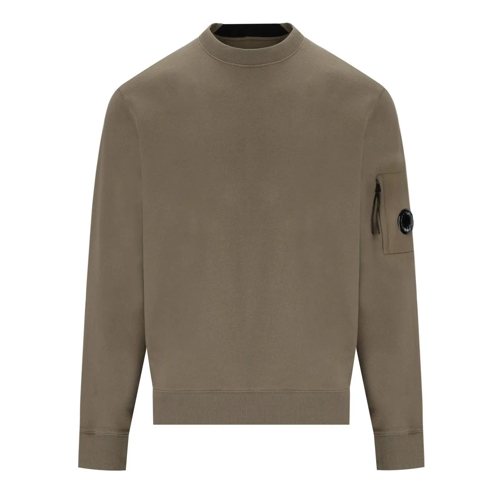 CP Company Truien C.P. COMPANY DIAGONAL RAISED FLEECE WALNUT SWEATSH schwarz