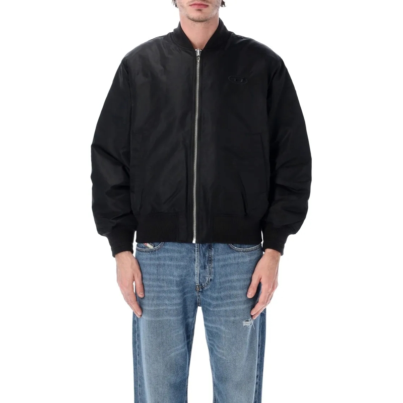 Diesel Bomberjacke W-Type-D1 Reversible Padded Bomber Black