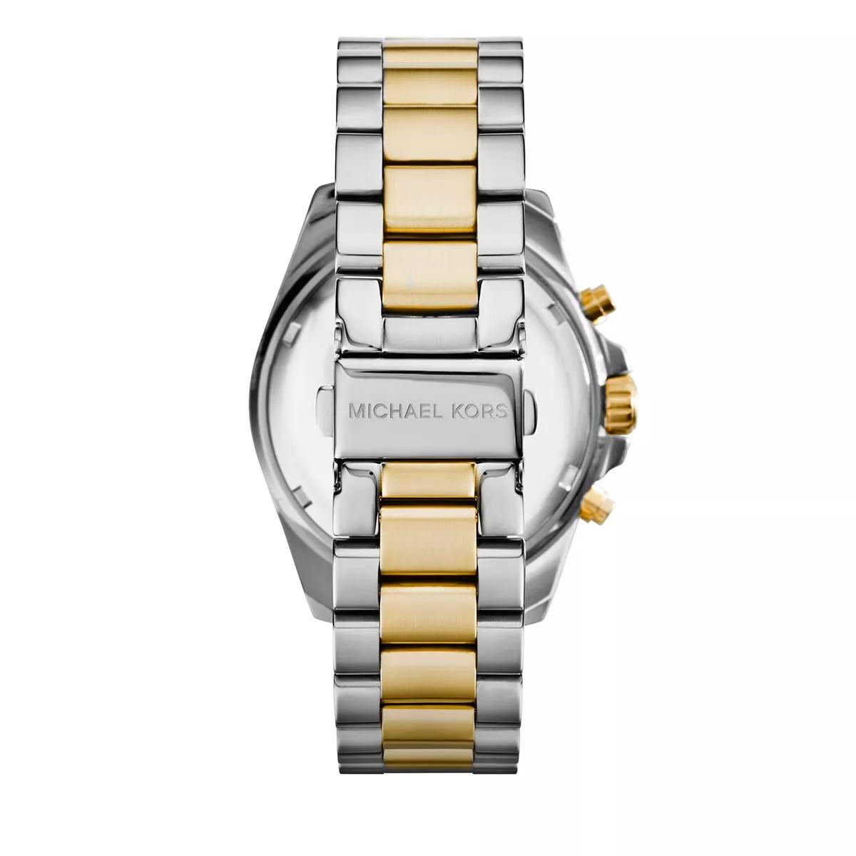 Michael Kors MK5976 Bradshaw Ladies Watch Silver Gold Chronograph