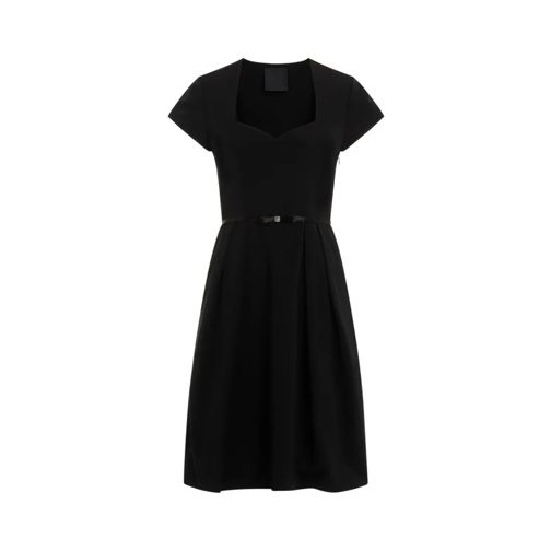 Givenchy Black Cotton Short Dress Black Miniklänningar