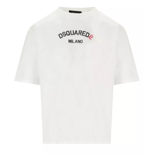 Dsquared2 Loose Fit White T-Shirt White 