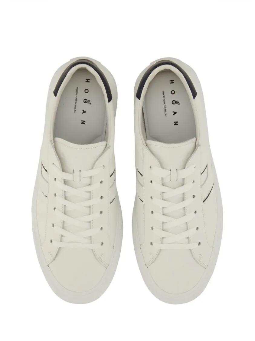 Thumbnail - Hogan Low-Top Sneaker - "H691" Sneaker - Gr. 7_5 - in Weiß - für Damen
