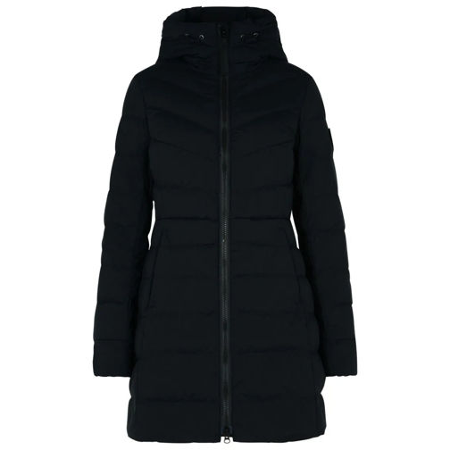 Canada Goose 'Claire' Long Black Polyamide Blend Down Jacket Black Veste de transition