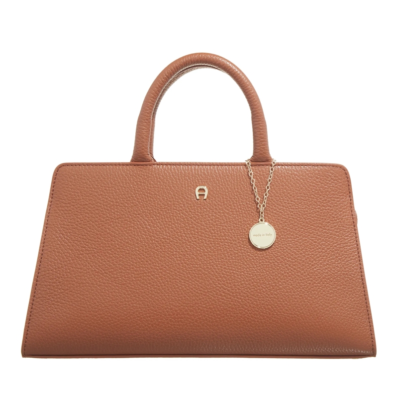 AIGNER Satchel Cybill Cognac Brown