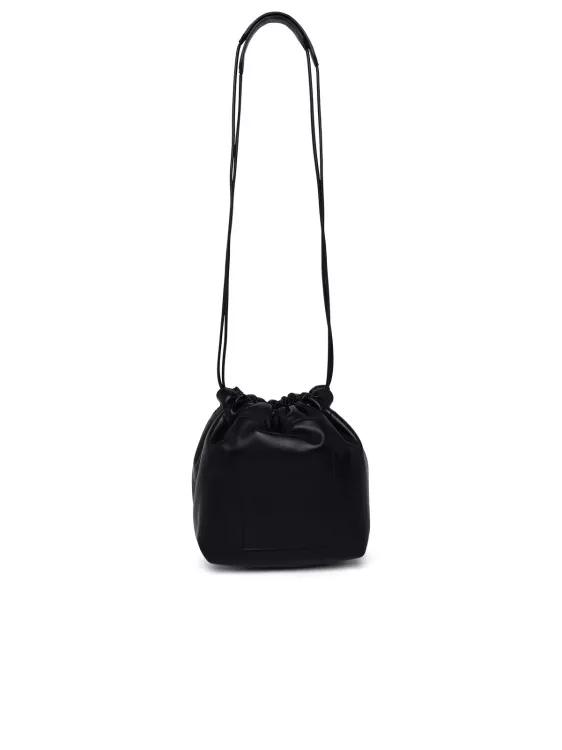 Jil Sander Bucket bags Black Leather Bag in zwart
