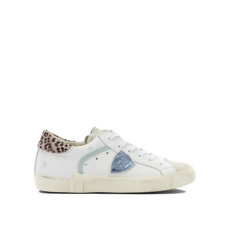 Philippe Model Lage-top sneaker Low-Top Leather Sneakers With Unique Accents White