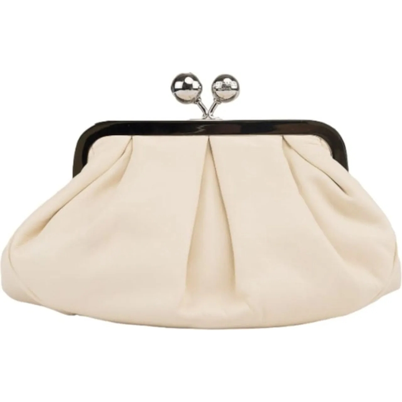 Max Mara Draagtas Prati - Leather Pastry Bag Neutrals