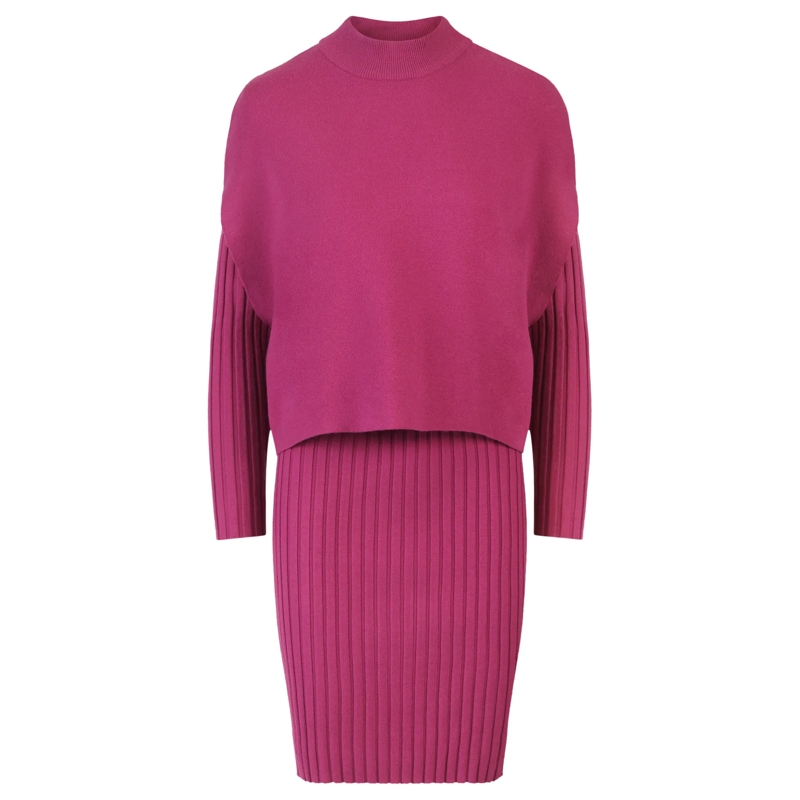 Apart Anzugkombination Strick Set lila