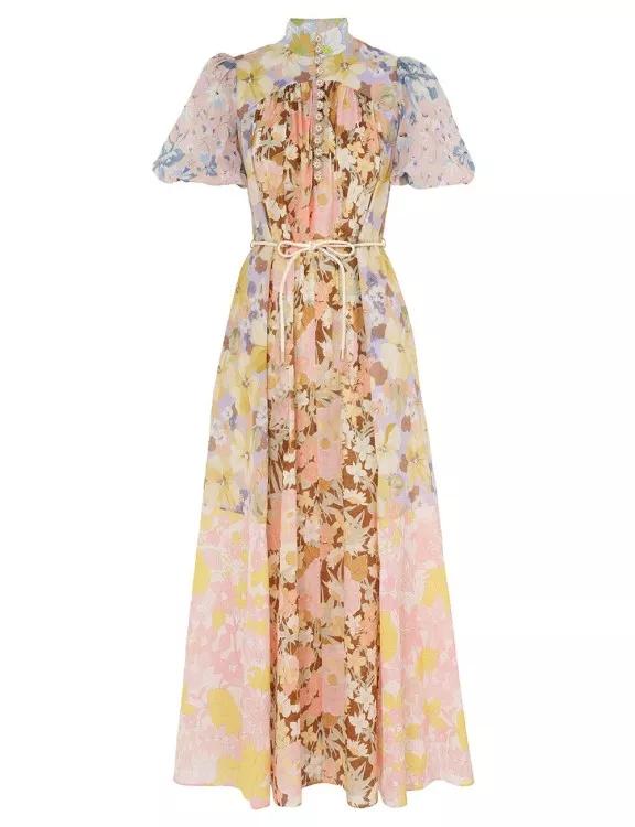 Zimmermann - Floral Print Dress - Größe 2 - brown