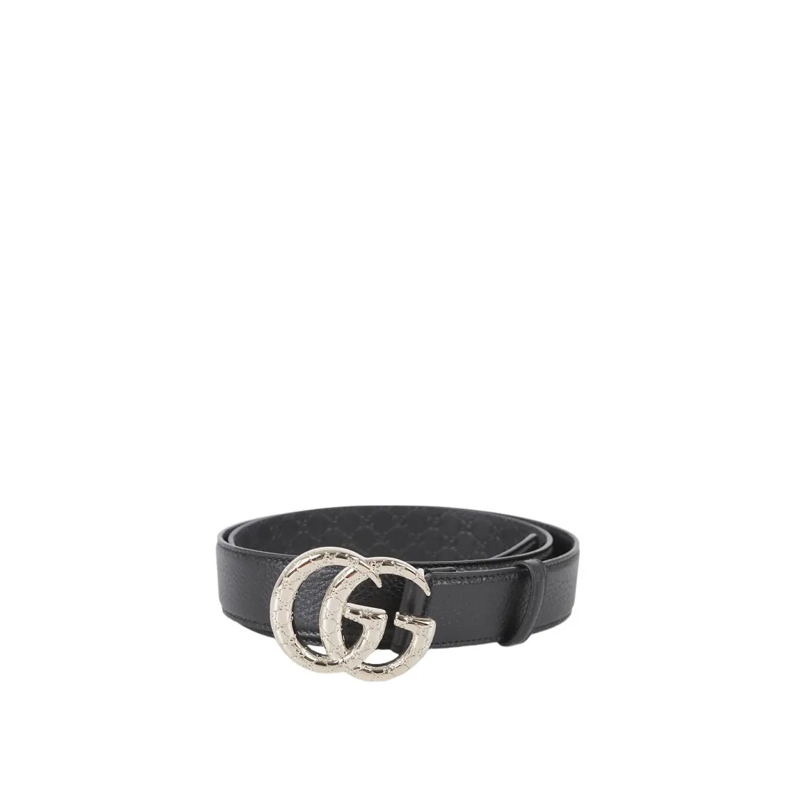 Gucci Riem 30 Brainy Calf W Belt Black